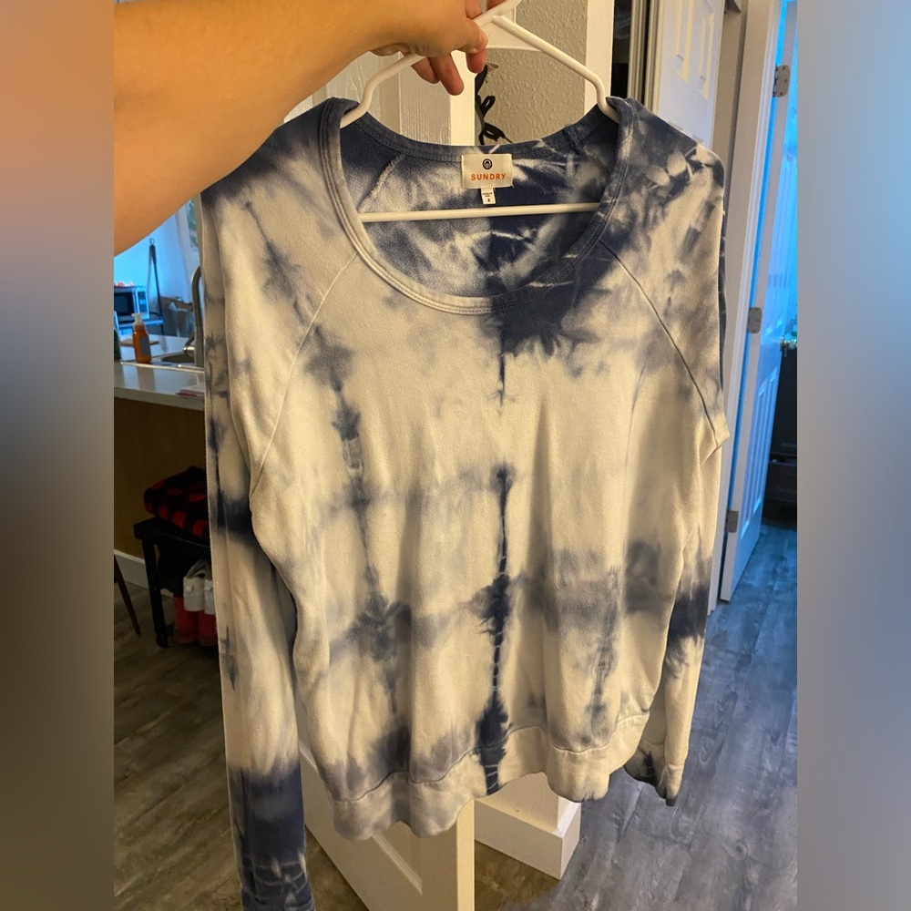 Sundry Tie Dye Sweatshirt Long Sleeve